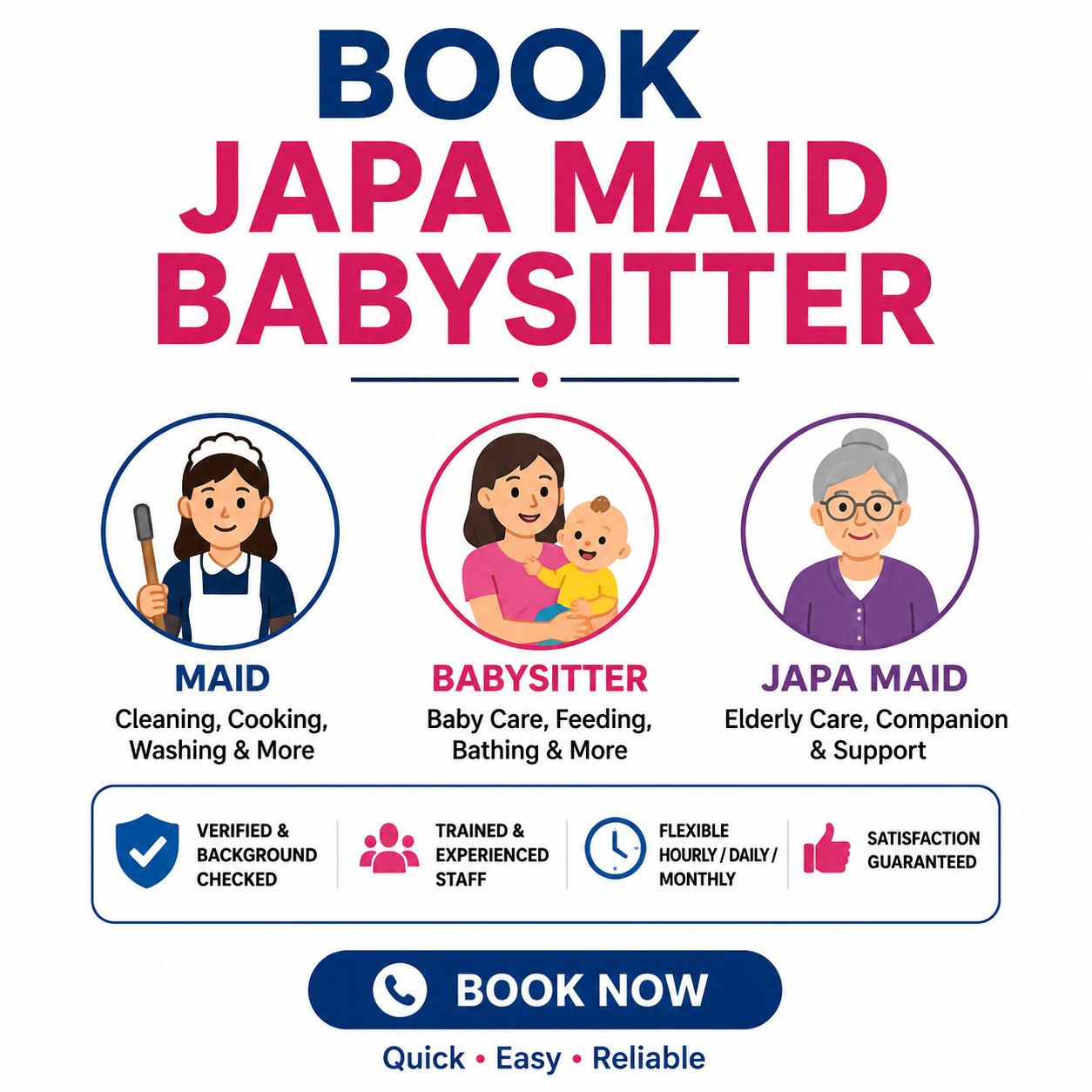 Book Japa Maid, Babysitter, Nanny & Mother Baby Massage Services in Delhi NCR: 10 Reasons New Parents Trust Reeta Nursing